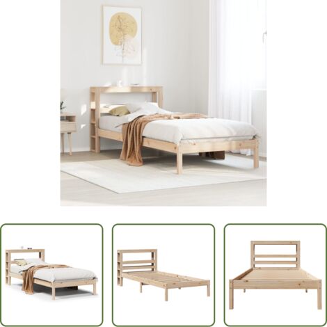 Letto in legno -  Letto senza Materasso 90x200 cm in Legno Massello di Pino