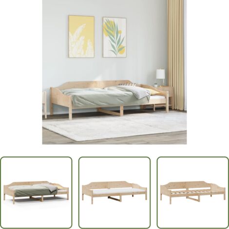 Letto in legno massello -  Letto senza Materasso 90x200 cm in Legno Massello di Pino