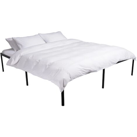 Letto in metallo Hamlin nero 200x180x41 cm