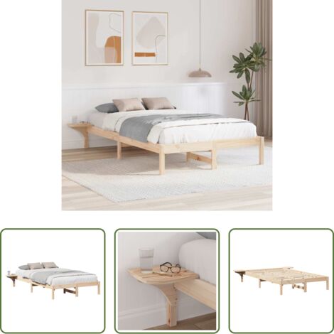 Letto in pino -  Struttura del letto Naturale 120 x 190 cm Pino massello