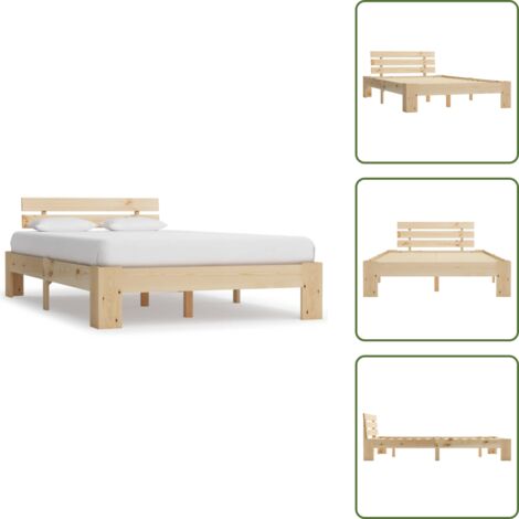 Letto in pino - vidaXL Giroletto senza Materasso 120x200 cm in Legno Massello di Pino -