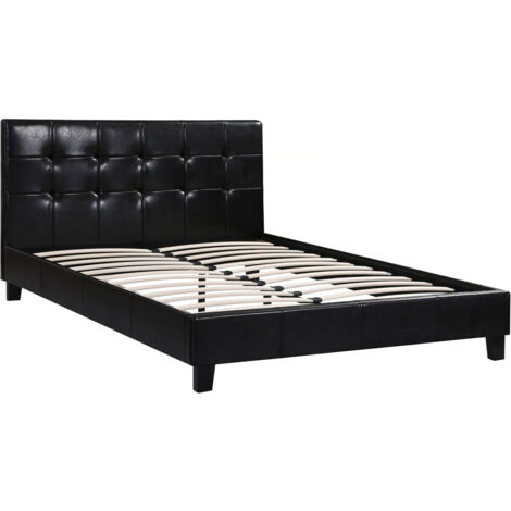 Letto JULIA - 140 x 190 cm - Nero