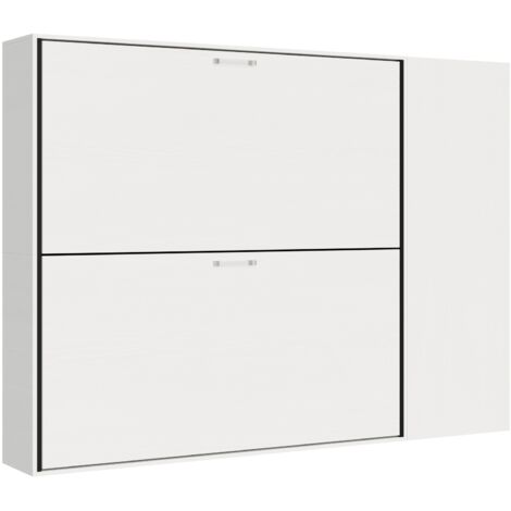 Letto Kando doppio Bianco Frassino composizione H