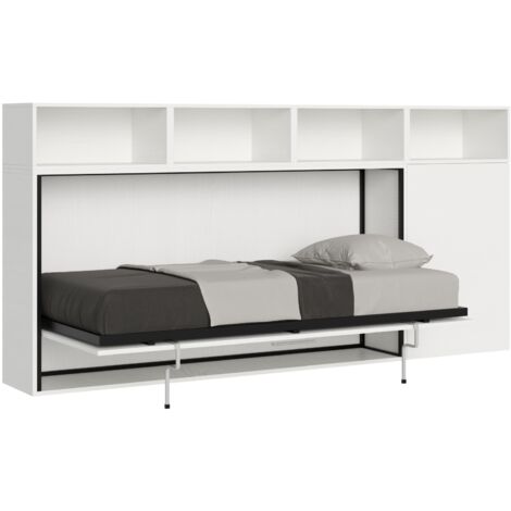 Letto Kando singolo Bianco Frassino composizione A