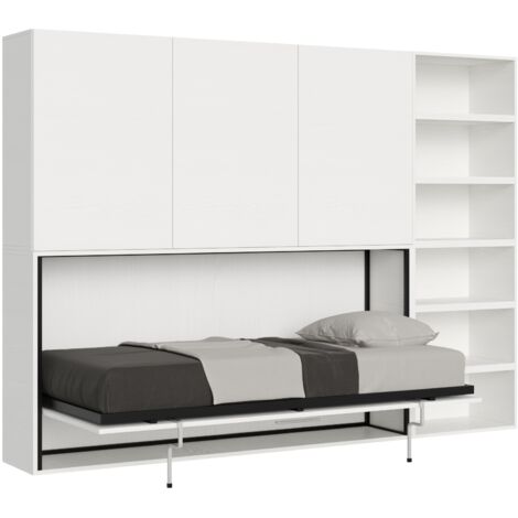 Letto Kando singolo Bianco Frassino composizione G con materasso