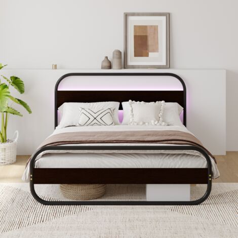 CONCEPT-USINE Letto LED in metallo 140 cm LEED