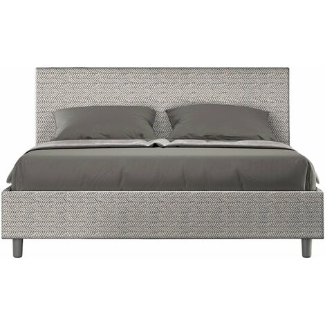 Letto Matrimoniale 160x190 cm con Rete Adele Aragona 1 Bianco
