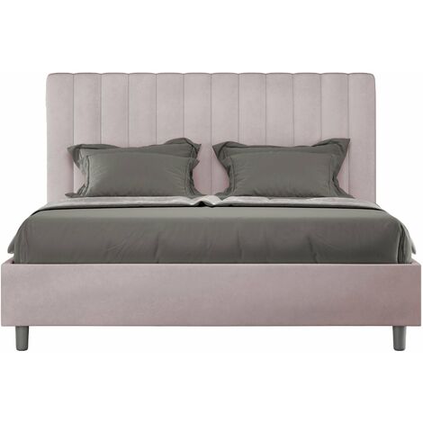 Letto Matrimoniale 160x190 cm con Rete Agueda Glicine