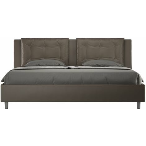 Letto Matrimoniale 160x190 cm con Rete Annalisa Cappuccino