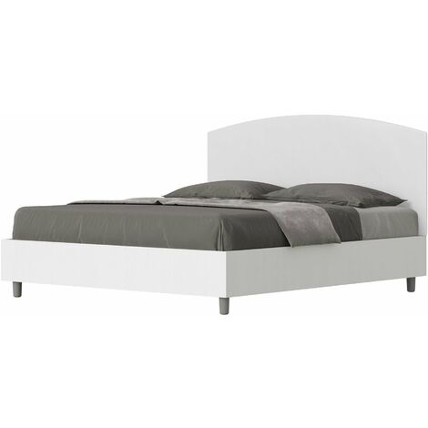 Letto Matrimoniale 160x190 cm con Rete Antilia Bianco