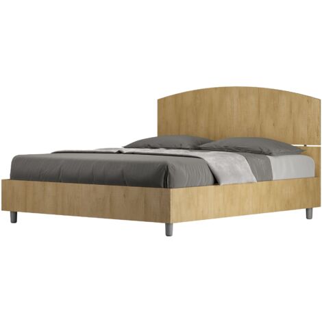 Letto Matrimoniale 160x190 cm con Rete Dora Quercia
