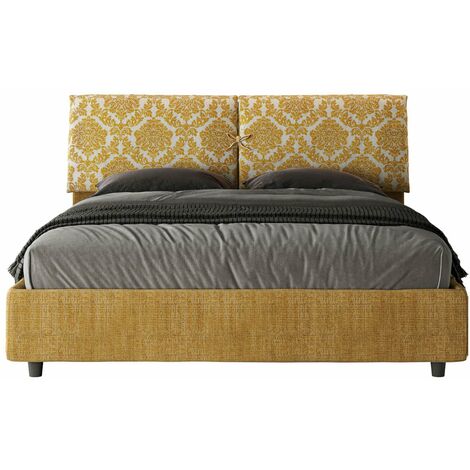 Letto Matrimoniale 160x190 cm con Rete e Contenitore Mados Giada 3 Agata 3
