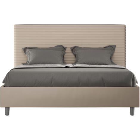 Letto Matrimoniale 160x190 cm con Rete Focus Tortora
