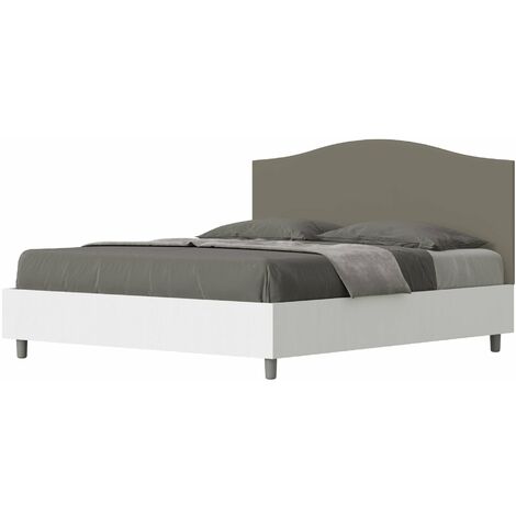 Letto Matrimoniale 160x190 cm con Rete Grace Cappuccino