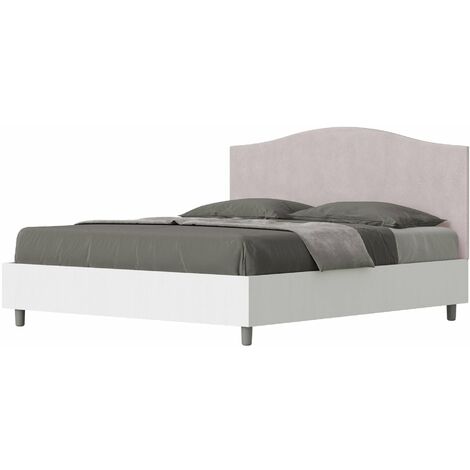 Letto Matrimoniale 160x190 cm con Rete Grace Glicine
