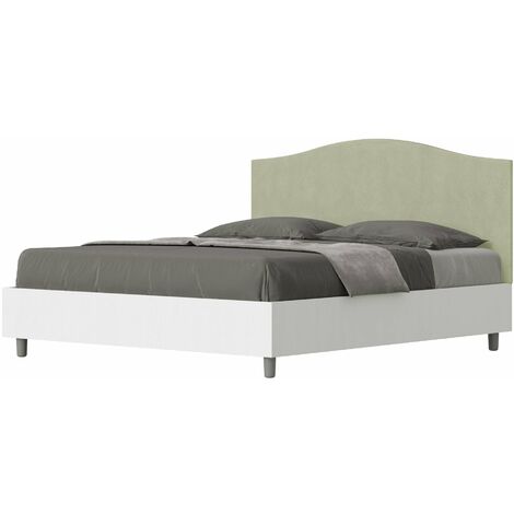 Letto Matrimoniale 160x190 cm con Rete Grace Tè verde