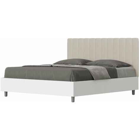 Letto Matrimoniale 160x190 cm con Rete Kaia Tortora