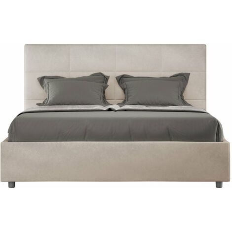 Letto Matrimoniale 160x190 cm con Rete Mika Sabbia