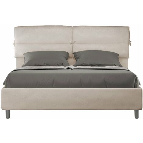 Letto Matrimoniale 160x190 cm con Rete Nandy Sabbia