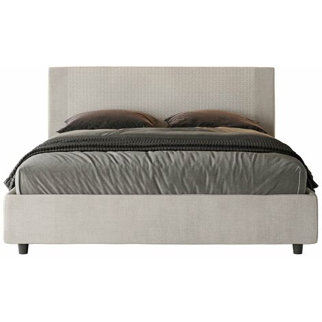 Letto Matrimoniale 160x190 cm con Rete Rosal Norris 01 Labirinto 01