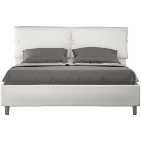 Letto Matrimoniale 160x190 cm con Rete Sleeper Bianco