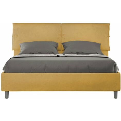 Letto Matrimoniale 160x190 cm con Rete Sleeper Ocra