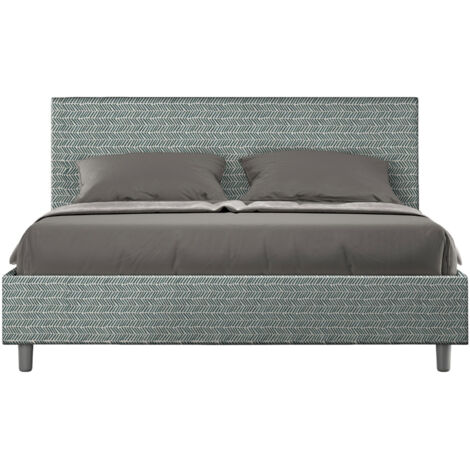 Letto Matrimoniale 160x190 cm Senza Rete Adele Aragona 7 Azzurro
