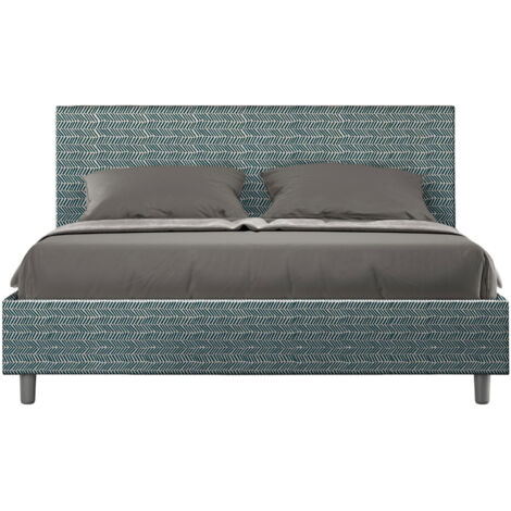 Letto Matrimoniale 160x190 cm Senza Rete Adele Aragona 8 Blu