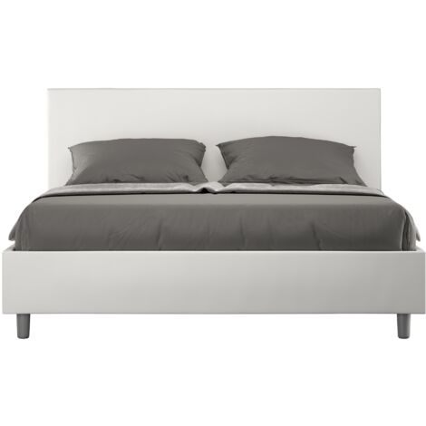 Letto Matrimoniale 160x190 cm Senza Rete Adele Bianco