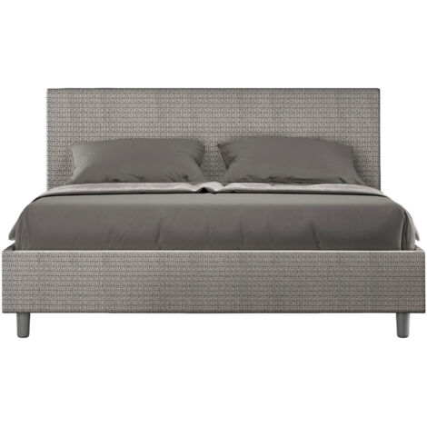 Letto Matrimoniale 160x190 cm Senza Rete Adele Labirinto 02 Grigio