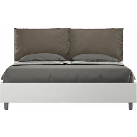 Letto Matrimoniale 160x190 cm Senza Rete Antea Egos Cappuccino