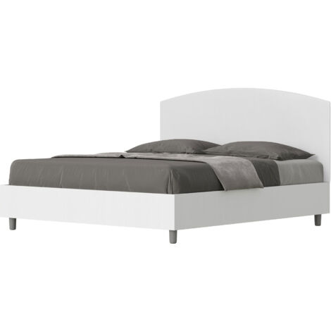 Letto Matrimoniale 160x190 cm Senza Rete Antilia Bianco