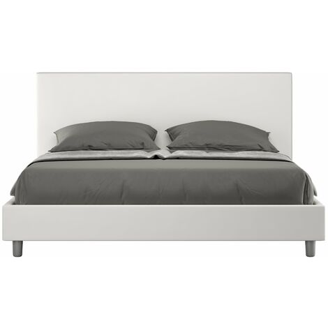 Letto Matrimoniale 160x190 cm Senza Rete Naspy Bianco