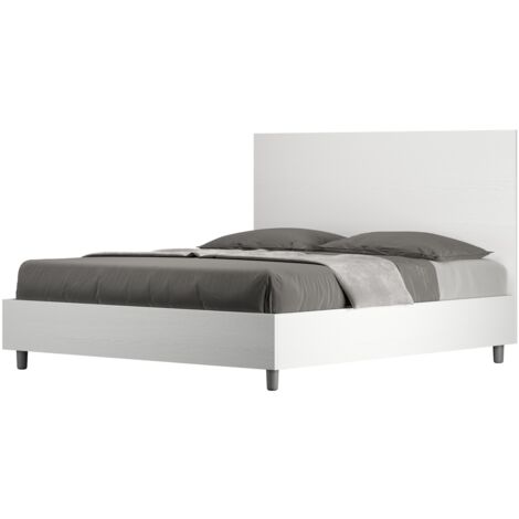 Letto Matrimoniale 160x190 cm Senza Rete New Egos Frassino Bianco