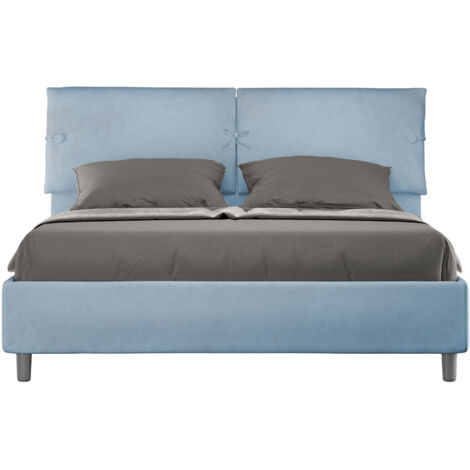 Letto Matrimoniale 160x190 cm Senza Rete Sleeper Azzurro