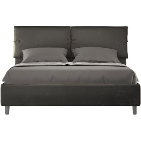 Letto Matrimoniale 160x190 cm Senza Rete Sleeper Grigio