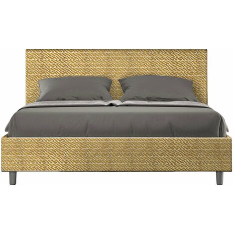 Letto Matrimoniale 160x200 cm con Rete Adele Aragona 3 Giallo