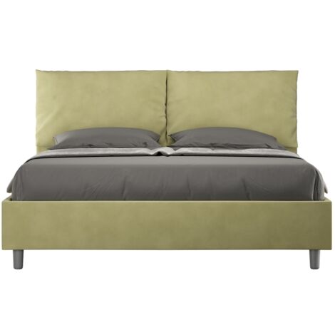 Letto Matrimoniale 160x200 cm con Rete Antea Tè Verde