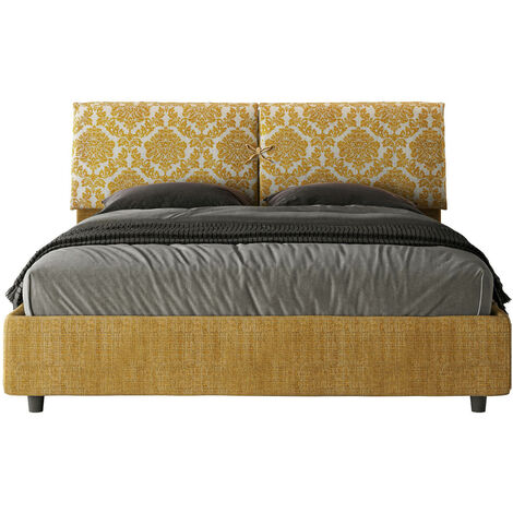 Letto Matrimoniale 160x200 cm con Rete e Contenitore Mados Giada 3 Agata 3