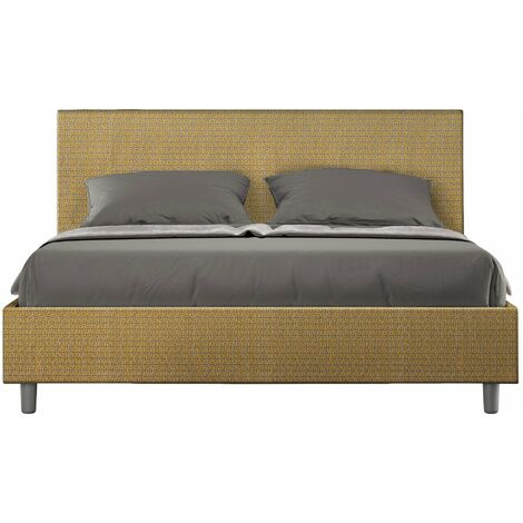 Letto Matrimoniale 160x200 cm Senza Rete Adele Labirinto 06 Giallo