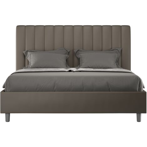 Letto Matrimoniale 160x200 cm Senza Rete Agueda Cappuccino