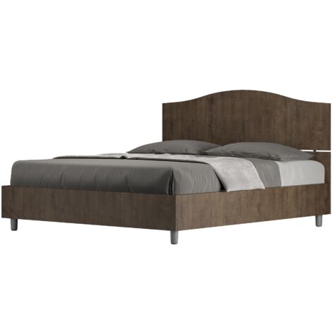 Letto Matrimoniale 160x200 cm Senza Rete Dores Noce