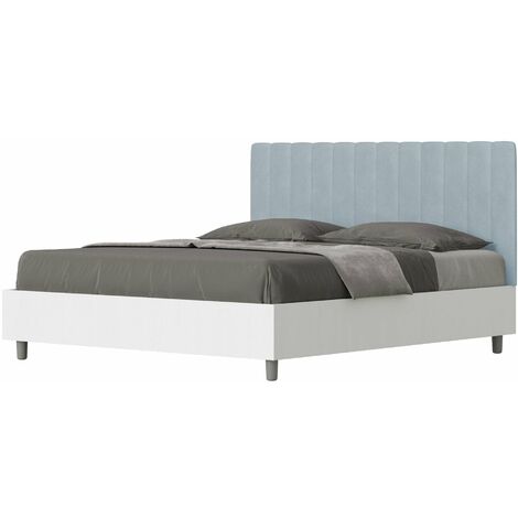 Letto Matrimoniale 160x200 cm Senza Rete Kaia Azzurro
