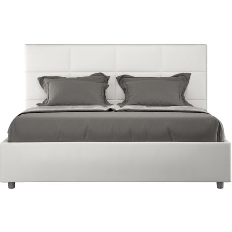 Letto Matrimoniale 160x200 cm Senza Rete Mika Bianco