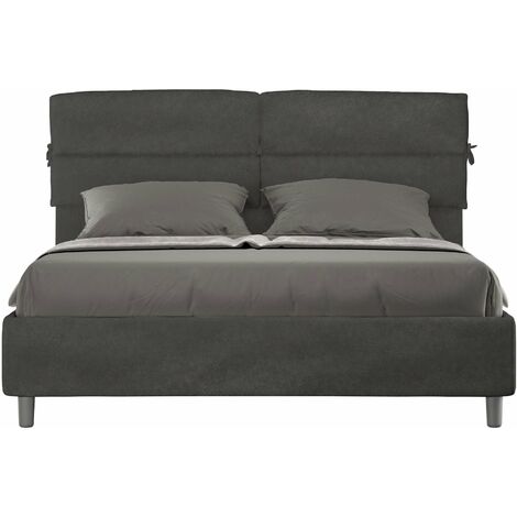 Letto Matrimoniale 160x200 cm Senza Rete Nandy Grigio