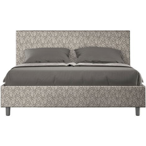 Letto Matrimoniale 160x210 cm Senza Rete Adele Era 02 Grigio