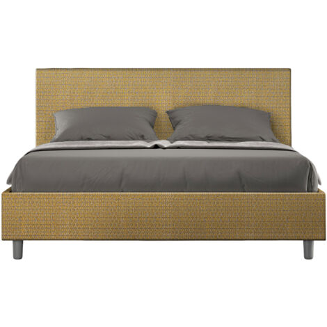 Letto Matrimoniale 160x210 cm Senza Rete Adele Labirinto 06 Giallo