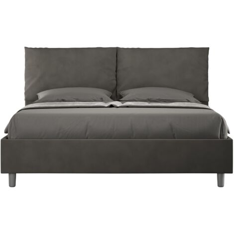 Letto Matrimoniale 160x210 cm Senza Rete Antea Grigio