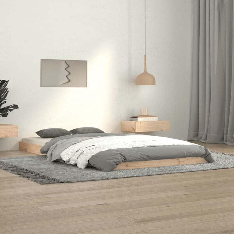 Letto singolo, Giroletto, Letto adulto 100x200 cm in Legno Massello di Pino vidaXL