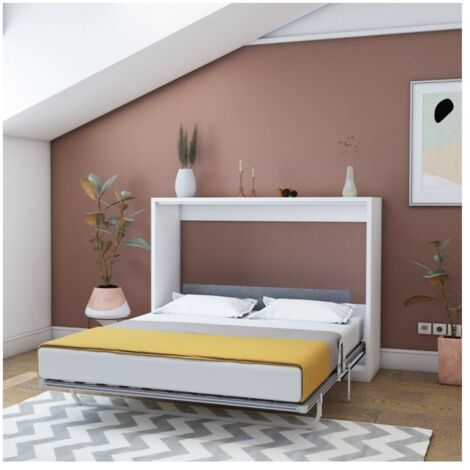 Letto matrimoniale a scomparsa Capsule colore bianco